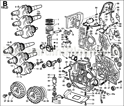 Picture for category CONN.ROD/ PISTON/ CRANKSHAFT/ FLYWHEEL/ CRANKCASE/ FLANGING