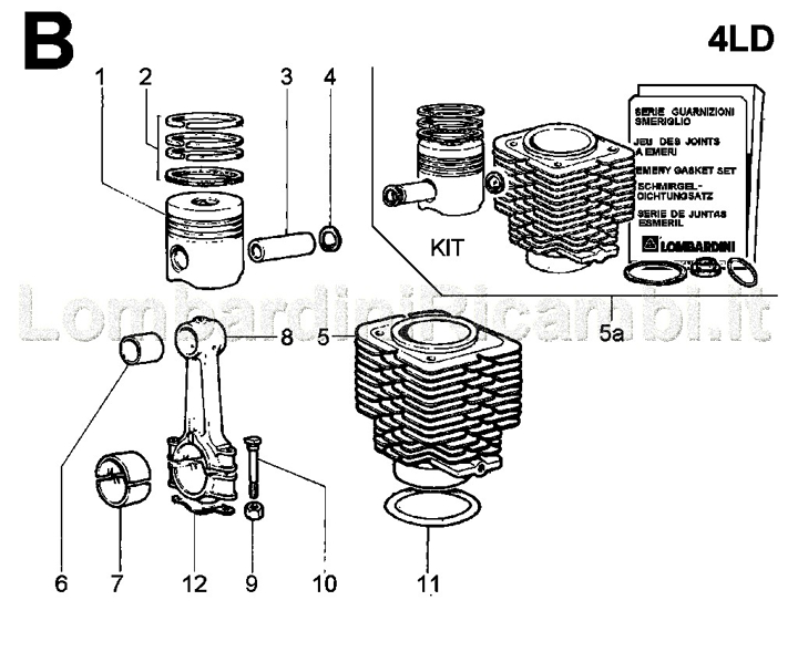 Picture of CONNECTING ROD/ PISTON SET/ CYLINDER